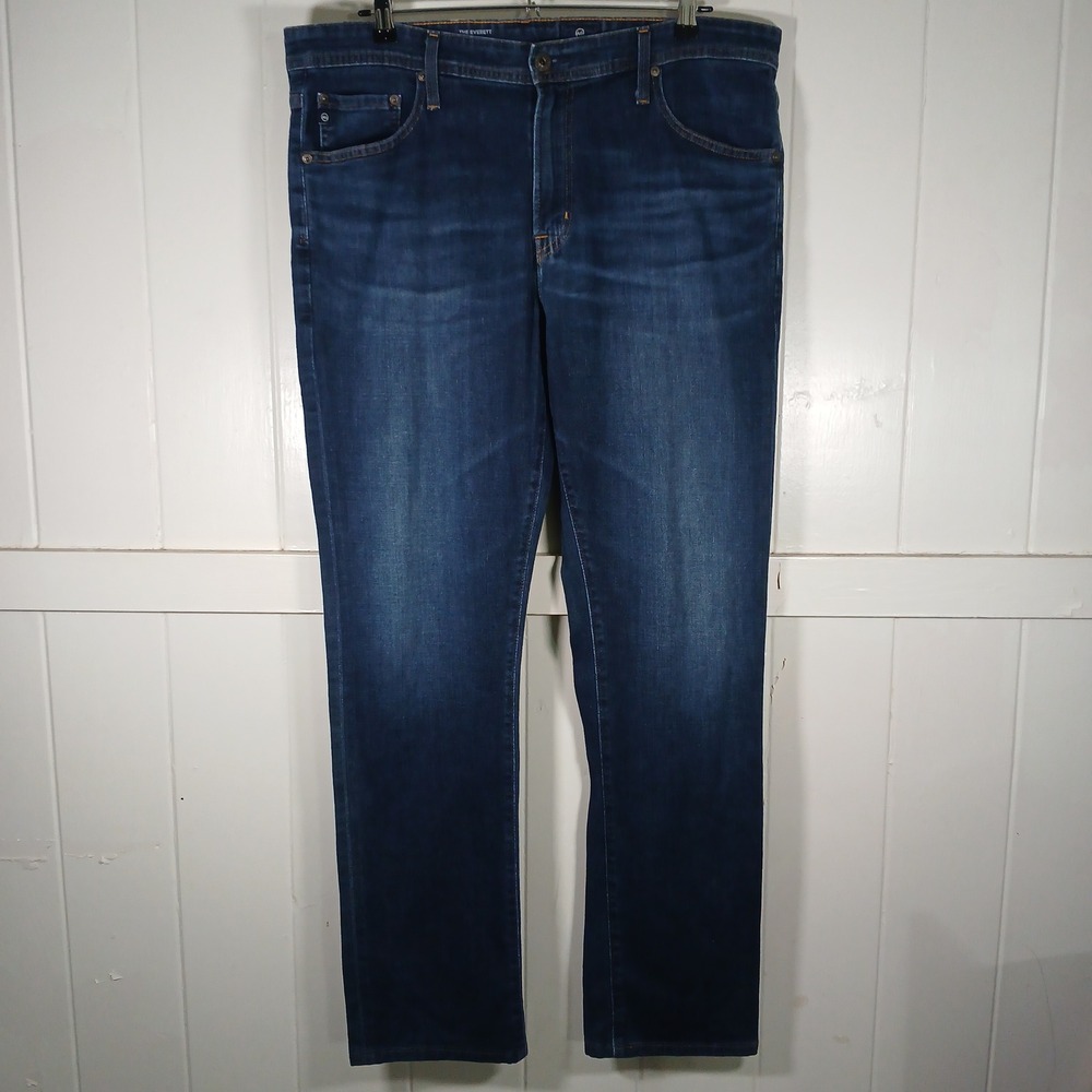 AG Adriano Goldschmied The Everett Jeans Mens 36x32 Blue Slim Straight GL4
